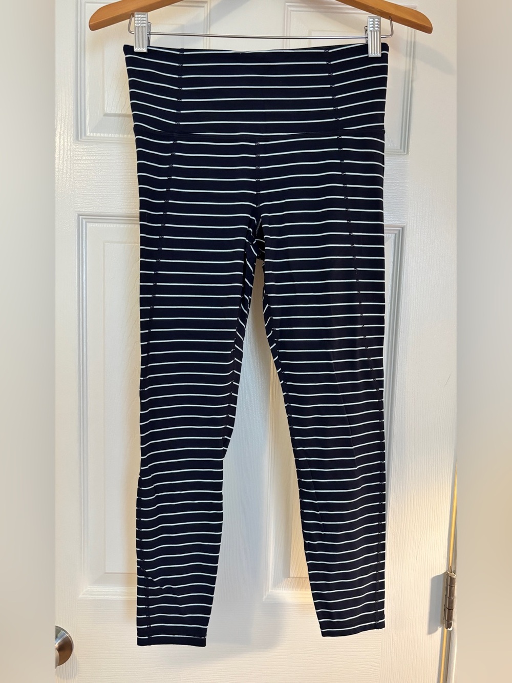 Athleta Striped Crop Leggings